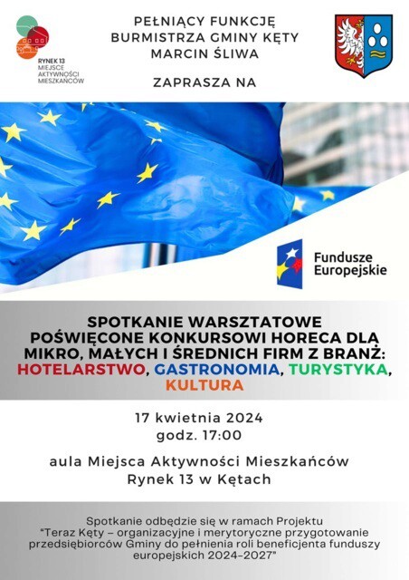 Fundusze europejskie 2024-2027: Spotkanie warsztatowe dla przedsiębiorców