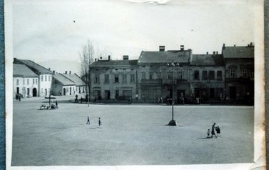 Rynek w Kętach, początek lat pięćdziesiątych