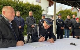 W&oacute;z strażacki OSP Łęki 3