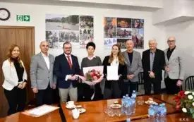 Emilia Stojek uhonorowana przez Burmistrza Gminy Kęty 1