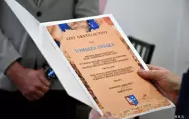 Emilia Stojek uhonorowana przez Burmistrza Gminy Kęty 2