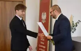 Laureaci og&oacute;lnopolskiego konkursu &bdquo;Żywności nie marnuję, planetę szanuję&rdquo; z wizytą w UG Kęty 12