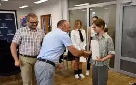 Finalistki Krajowego Czw&oacute;rboju Lekkoatletycznego uhonorowane przez Burmistrza Gminy Kęty 7