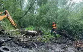 Ochotnicza Straż Pożarna w Bulowicach udrożniła Bul&oacute;wkę 2