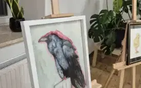 Wernisaż wystawy &bdquo;Raz farbą, raz kredką, raz tuszem&rdquo; 12