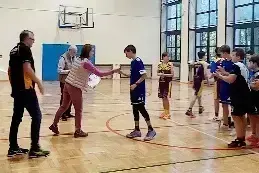 Wicemistrzowie w Powiatowych Igrzyskach Dzieci w Koszyk&oacute;wce 3x3 Chłopc&oacute;w 3