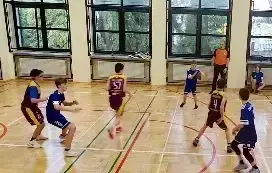 Wicemistrzowie w Powiatowych Igrzyskach Dzieci w Koszyk&oacute;wce 3x3 Chłopc&oacute;w 5