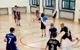 Wicemistrzowie w Powiatowych Igrzyskach Dzieci w Koszyk&oacute;wce 3x3 Chłopc&oacute;w 9