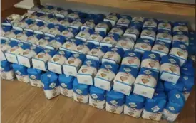 Uczniowie z Nowej Wsi przeprowadzili Świąteczną Zbi&oacute;rkę Żywności 4