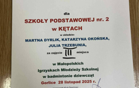 Brązowy medal dla SP nr 2 w Kętach w drużynowym badmintonie! 5