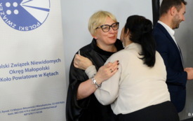 Spotkanie opłatkowe członk&oacute;w i sympatyk&oacute;w Polskiego Związku Niewidomych Koła Powiatowego w Kętach 13