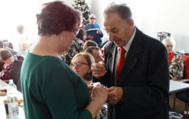 Spotkanie opłatkowe członk&oacute;w i sympatyk&oacute;w Polskiego Związku Niewidomych Koła Powiatowego w Kętach 24