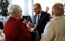Spotkanie opłatkowe członk&oacute;w i sympatyk&oacute;w Polskiego Związku Niewidomych Koła Powiatowego w Kętach 28