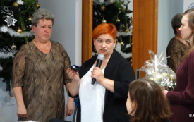 Spotkanie opłatkowe członk&oacute;w i sympatyk&oacute;w Polskiego Związku Niewidomych Koła Powiatowego w Kętach 37