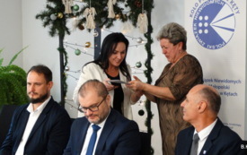 Spotkanie opłatkowe członk&oacute;w i sympatyk&oacute;w Polskiego Związku Niewidomych Koła Powiatowego w Kętach 47