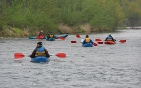 Wyprawy kajakowe rzeką Skawą