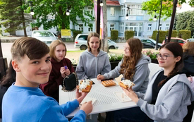 Uczniowie z nowej wsi na warsztatach językowych EUROWEEK 1
