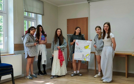 Uczniowie z nowej wsi na warsztatach językowych EUROWEEK 8