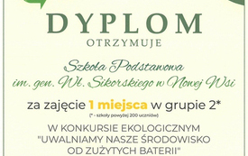 Szkoła podstawowa w Nowej Wsi zwycięzcą konkursu ekologicznego 6