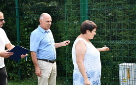 Nowy piłkochwyt i bramki na Orliku w Łękach!  7