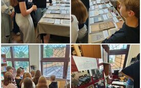 Jak wyglądała szkoła naszych dziadk&oacute;w i rodzic&oacute;w?  - wystawa w bibliotece Szkoły Podstawowej  im. gen. Wł. Sikorskiego w Nowej Wsi 1