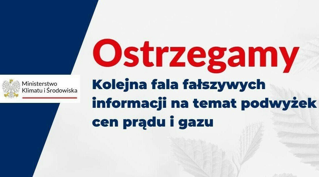 Zdjęcie do Kolejna fala fałszywych informacji na temat podwyżek cen prądu i gazu