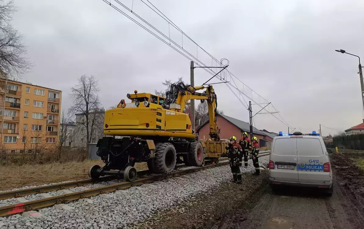 Zdjęcie do Niecodzienne zdarzenie na torowisku w Kętach