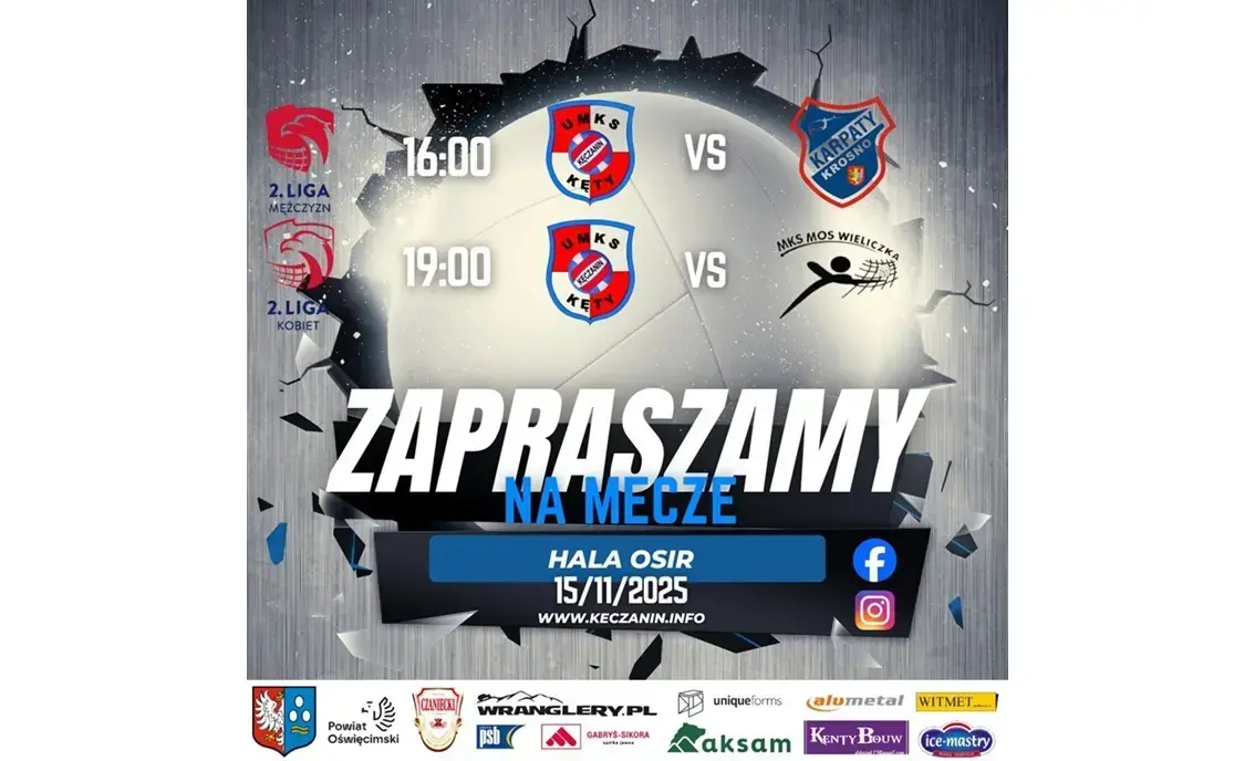 Zdjęcie do UMKS Kęczanin Kęty zaprasza na dwa sobotnie mecze