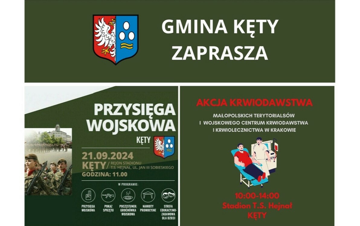 Zdjęcie do Akcja krwiodawstwa podczas przysięgi wojskowej