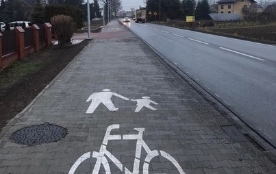 Zdjęcie do Kolejny odcinek ścieżki pieszo-rowerowej w gminie Kęty zrealizowany