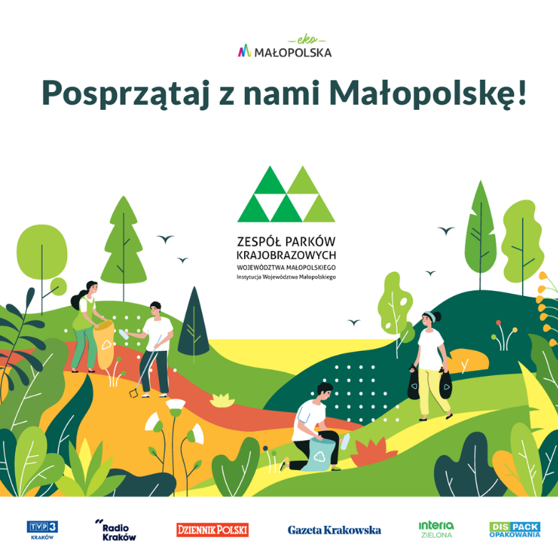 Baner promujący wydarzenie - Posprzątaj a nami Małopolskę