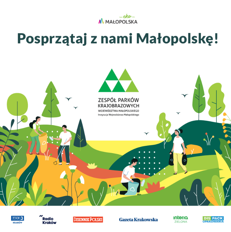 Baner promujący wydarzenie - Posprzątaj a nami Małopolskę Baner promujący wydarzenie - Posprzątaj a nami Małopolskę