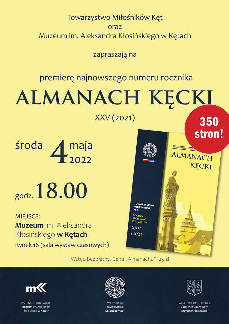 Aż 350 stron! Wkrótce premiera jubileuszowego „Almanachu Kęckiego”