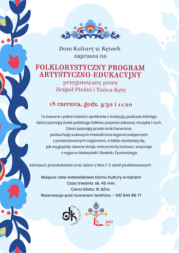 Folklorystyczny program artystyczno-edukacyjny dla szk&oacute;ł i przedszkoli