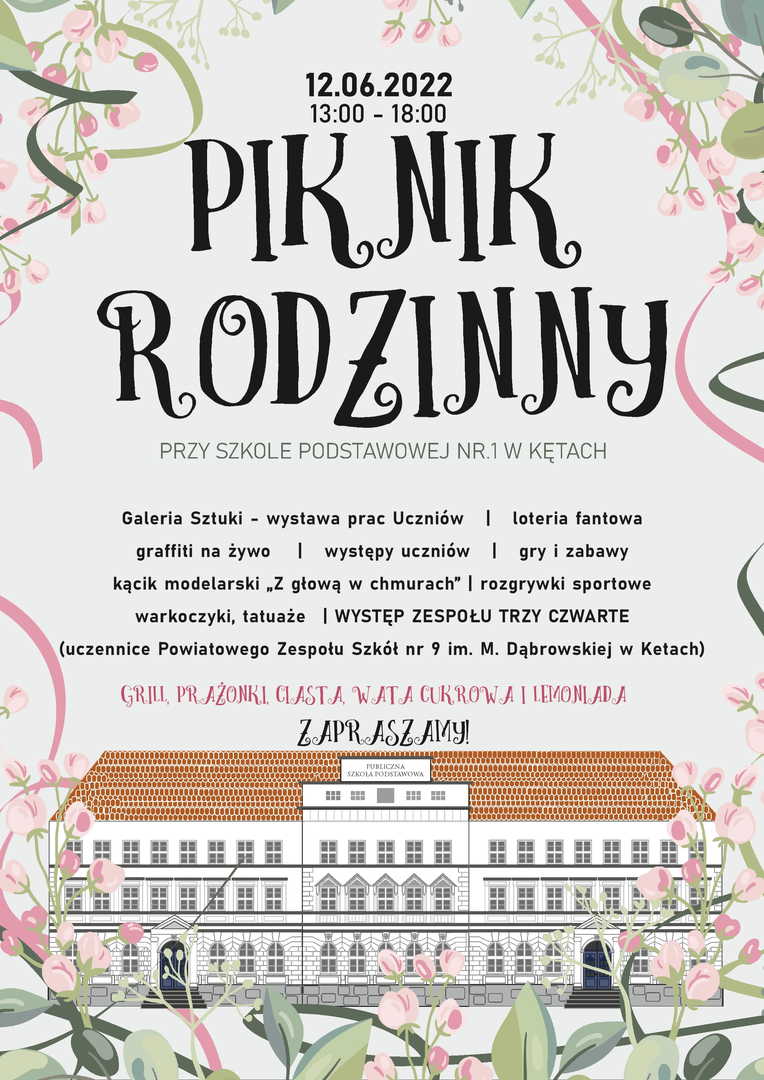 Piknik Rodzinny - plakat informacyjny Piknik Rodzinny - plakat informacyjny