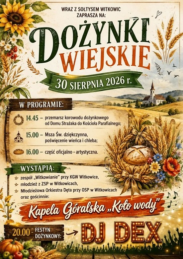 Dożynki wiejskie w Witkowicach