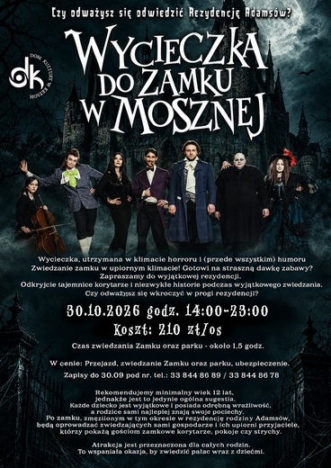 Halloweenowa wycieczka do zamku w Mosznej