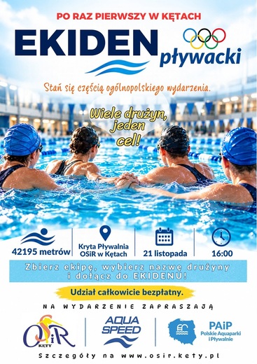 Pływackie wyzwanie EKIDEN 2026 w Kętach