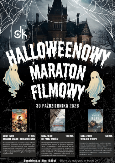 Halloween w Domu Kultury w Kętach &ndash; filmowe emocje i kreatywna zabawa!