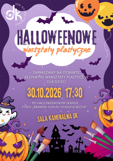 Halloween w Domu Kultury w Kętach &ndash; filmowe emocje i kreatywna zabawa! 
