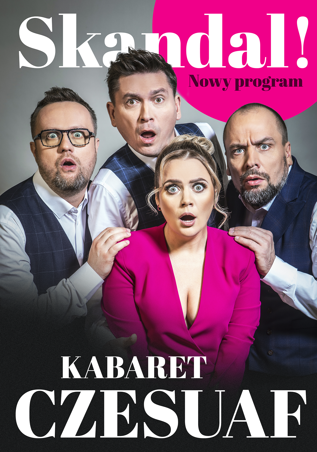 Kabaret Czesuaf - plakat informacyjny