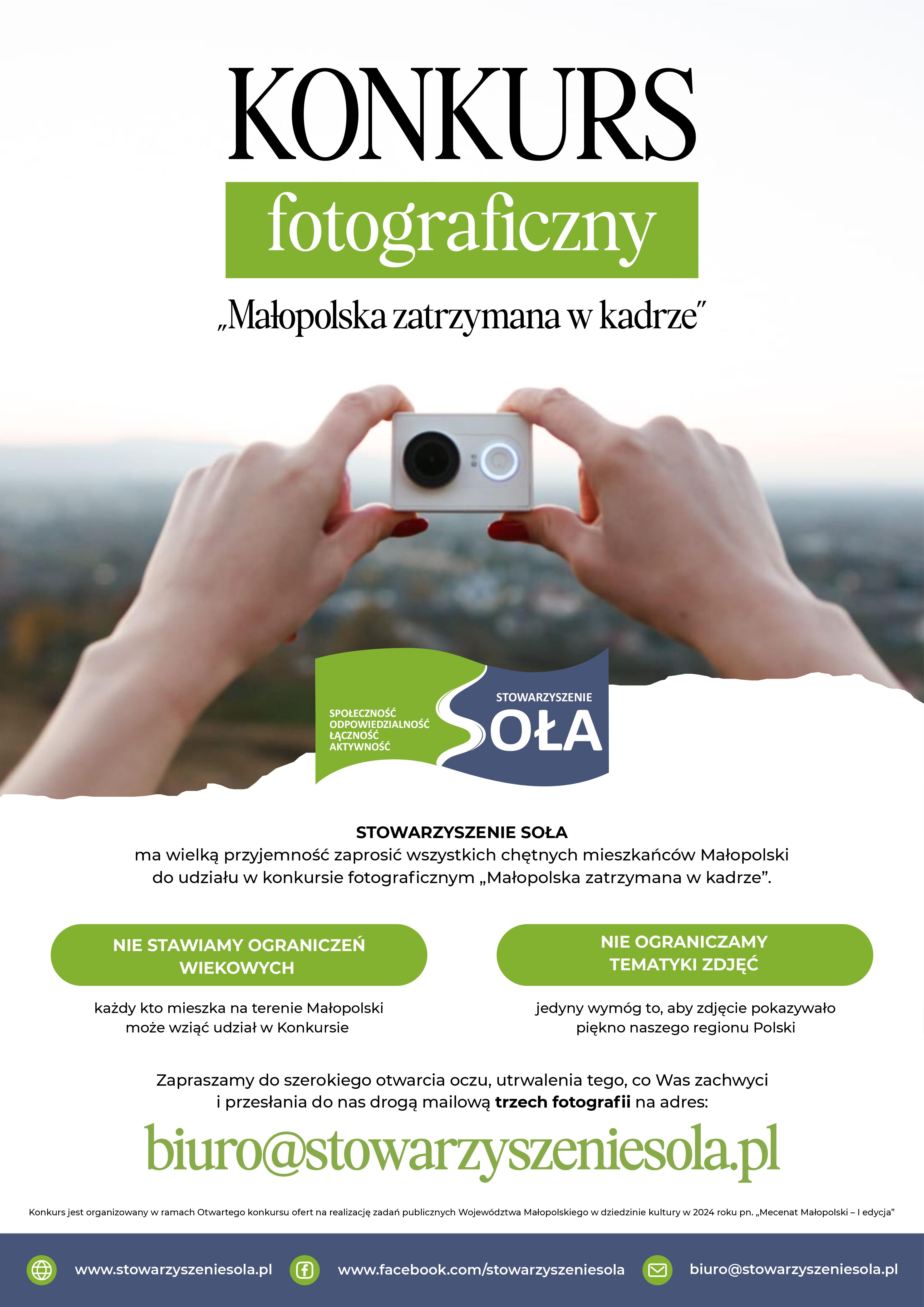 Grafika promująca konkurs fotograficzny