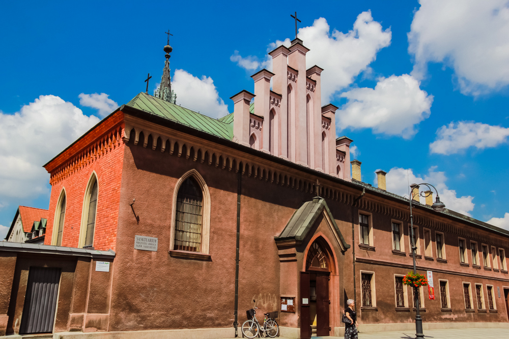 Klasztor Sióstr Klarysek w Kętach - front budynku