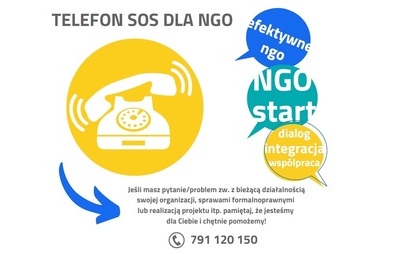 Zdjęcie do NGO! Ruszamy z nowym pomysłem na wsparcie! Telefon S.O.S dla NGO!