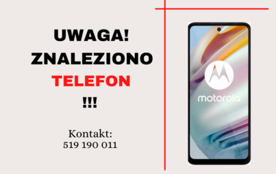 Zdjęcie do Zgubiona Motorola czeka na odbi&oacute;r!