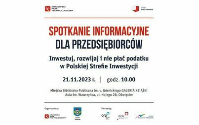 Zdjęcie do Inwestuj, rozwijaj i nie płać podatku w Polskiej Strefie Inwestycji: Spotkanie informacyjne dla przedsiębiorc&oacute;w