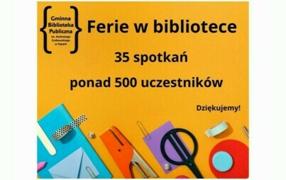 Zdjęcie do Ferie w bibliotece