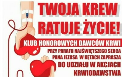 Zdjęcie do Zbi&oacute;rka krwi parafialnego Klubu HDK