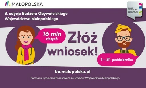 Zdjęcie do Budżet Obywatelski Wojew&oacute;dztwa Małopolskiego: Zgłoś sw&oacute;j pomysł na zadanie!