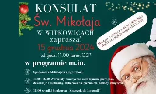 Zdjęcie do Konsulat Mikołaja w Witkowicach: Poczuj magię świąt!